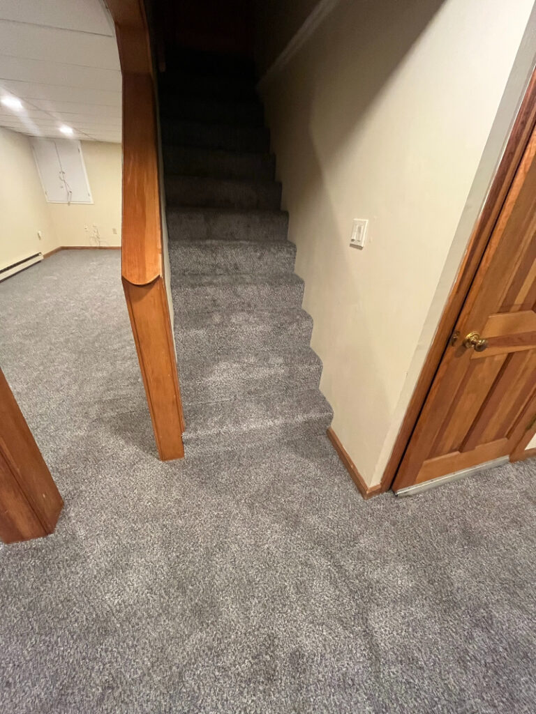 New carpet flooring installed by Mendez Home Improvements